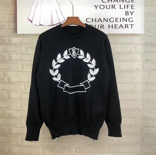 

men's plus size hoodies & sweatshirts in autumn / winter 2022acquard knitting machine e custom jnlarged detail crew neck cotton 4w323, Black