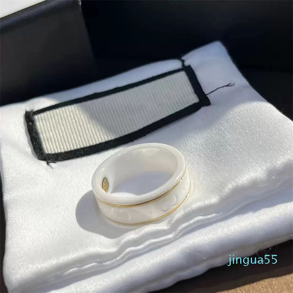 

band ring designers classic black white lovers women jewelry wedding gift lover, Silver