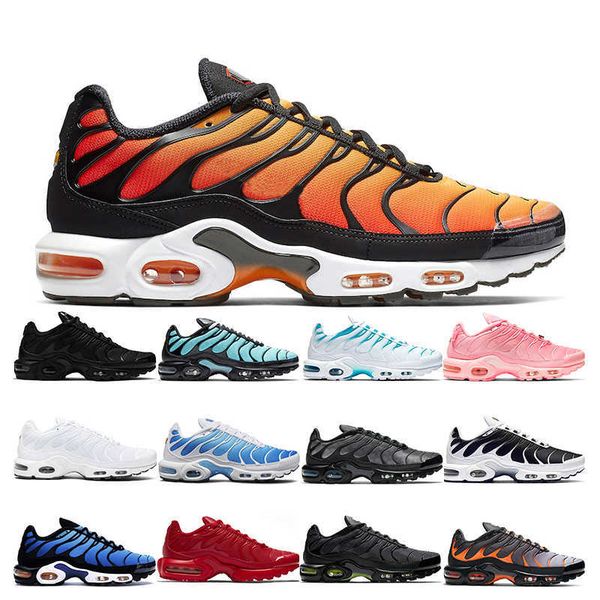 

running shoes sport sneaker trainer white black hyper bule fury sunset true green midnight navy 2022 tn plus mens women