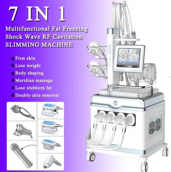 

220 new 360 cryo ing slimming shock wave beauty machine cryolipolysis fat e weight loss body shape 80k cavitation rf skin tightening pain re
