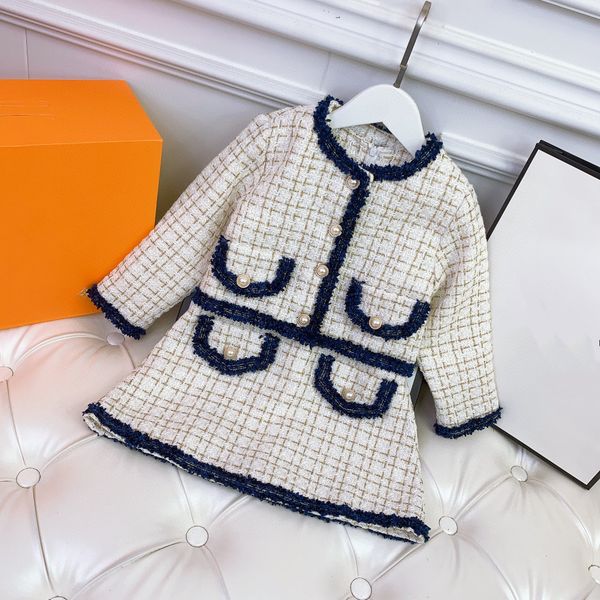 

fashion girl dress 2pcs/set jacket dress luxury designer toddler girls dresses long sleeve party prom birthday baby kids children gown, Red;yellow
