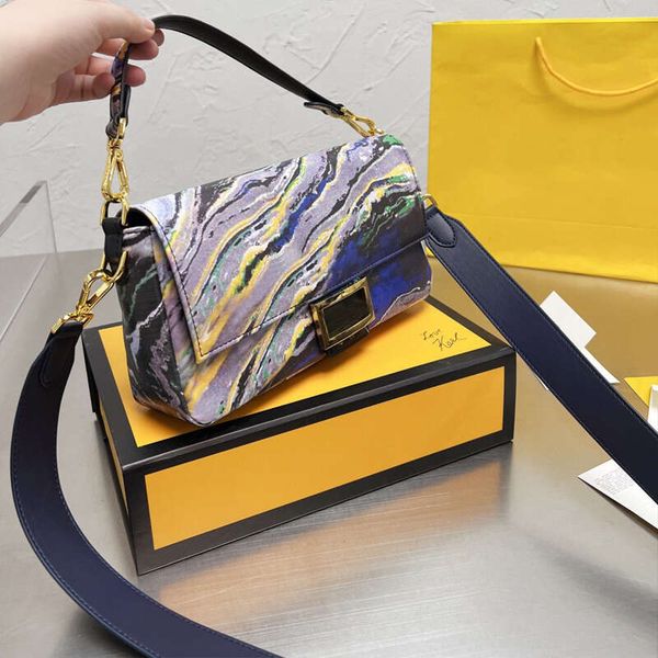 

luxury saddle crossbody fends bags for womens multicolor handbag designer sling baguette the tote bag shoulder purses woman 7a fashion walle