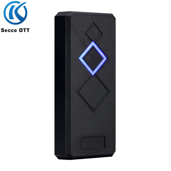 

id or ic rf card reader with wiegand 26 wiegand 34 output abs flame retardant housing waterproof design led bi-color indicator for access co