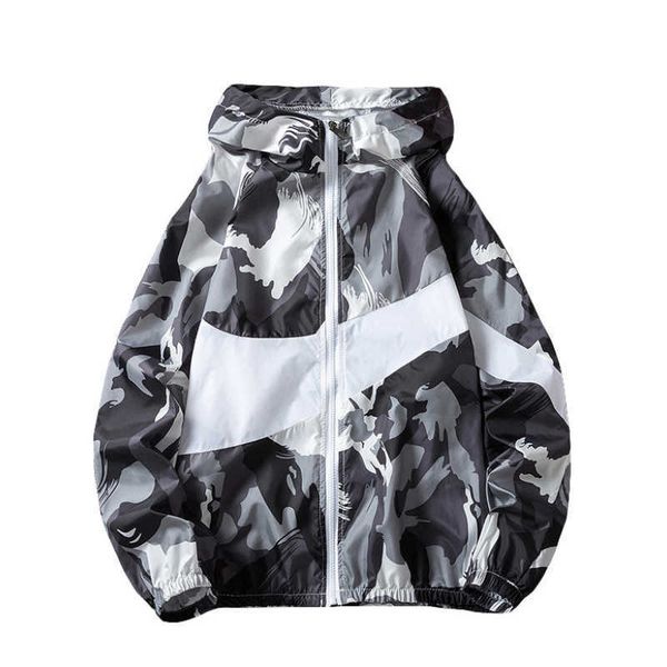 

men's jackets fashion new men's jacket casual windbreaker jackets with hood sun-protective men clothing outerwear coats g220923, Black;brown