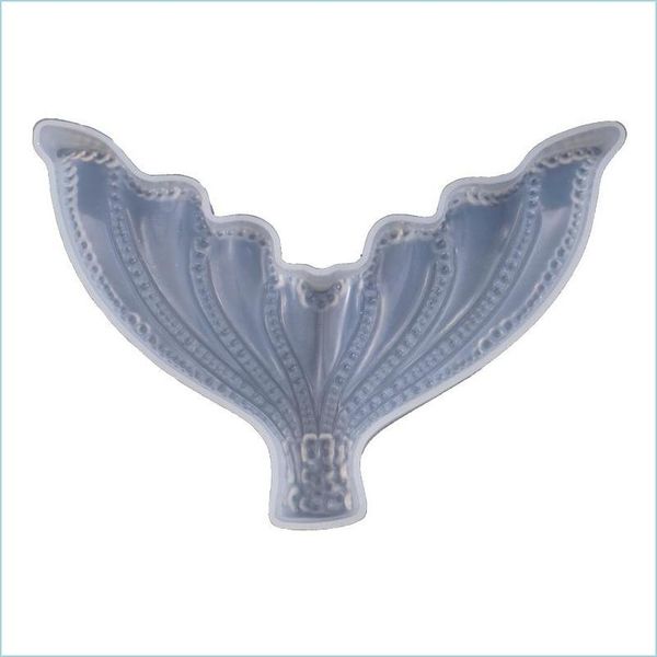 

molds mermaid tail sile resin molds semitransparent flexible mod home decoration handmade soap mold fish fork craft drop delivery 202 dh76f