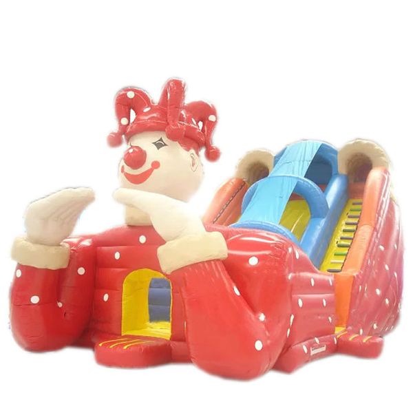 

outdoor games & activities 2022 new model inflatable slide clown inflatable jumping bouncer game