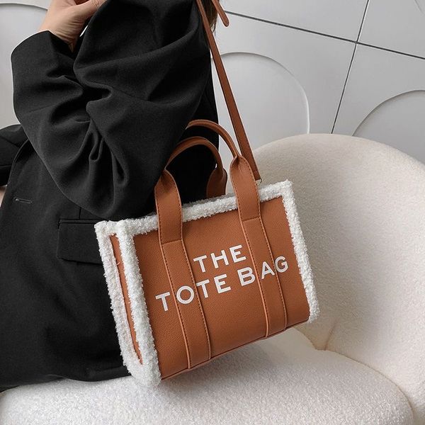 

pu leather marc fashion handbags bag with large capacity shoulder for women wallets letter printed tote multi colors totes purse03221