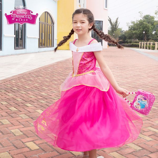 

disney dream series dress girl's birthday gift line up beautiful cute, Red;yellow