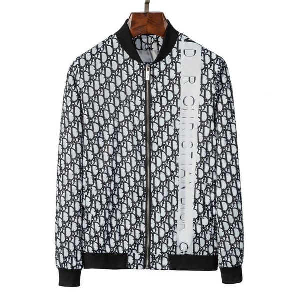 

fashion mens designers classic printing jacket rib collar coat sweatshirt men women jackets hoodie clothes hoodies sportswear sports zipper, Black;brown