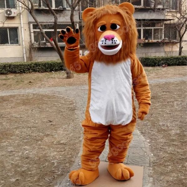 

halloween lion mascot costumes christmas party dress cartoon character carnival advertising birthday party costume outfit, Red;yellow