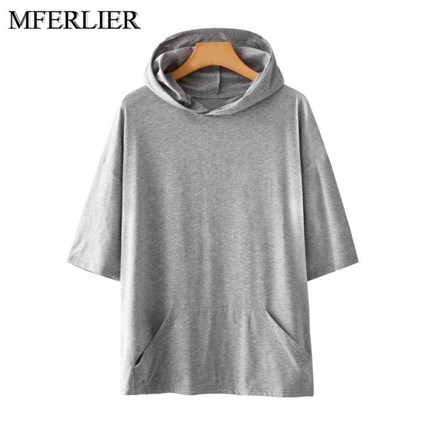 

men's hoodies sweatshirts spring summer men 5xl 6xl 7xl 8xl 9xl bust 140cm plus size loose 3 colors large 220929, Black