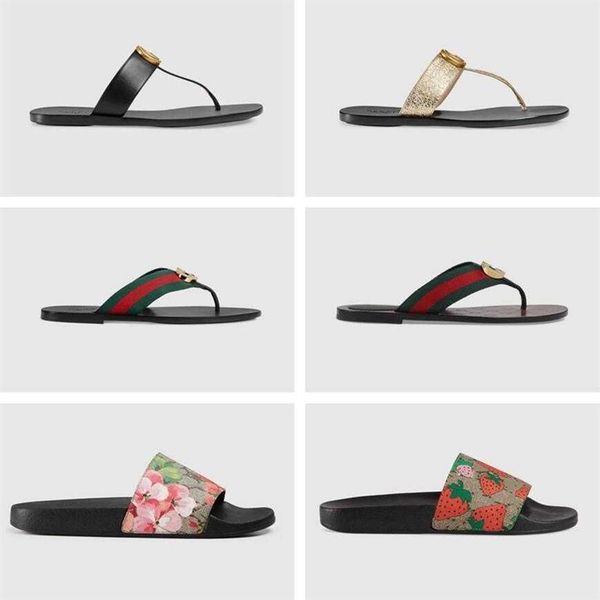 

slide sandal designer shoes luxury slides summer fashion wide flat slipper women men sandals254b, Black