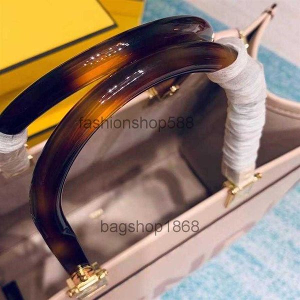 

2022 handbags shopping bags shoulder crossbody leather f x la medusa sunshine tote bags roma pink321c