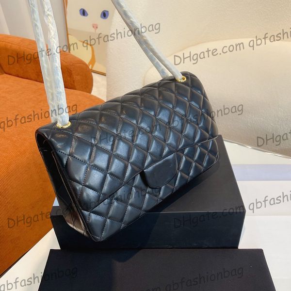 

designer channel bags for women black cc handbag leather chain slant shoulder clutch flap totes bag double letters solid hasp waist square s