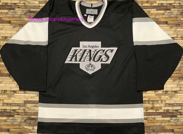 

new stitched retro ccm hockey jersey mens kids throwback jerseys, Black