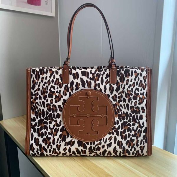 

designer handbags burchs torys tote bags purse tb leopard women s 90771 lightweight eiia uses durable canvas shoulder crossbody messenger