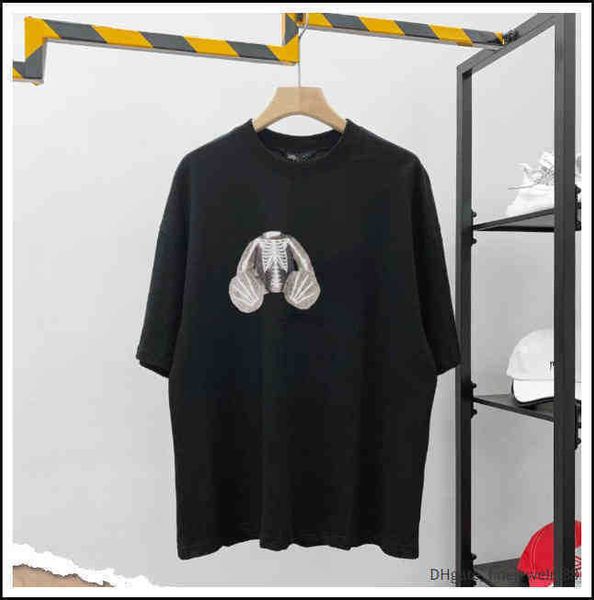 

2022 hight quality mens women love bear t shirts black white tee men womens palm short sleeve tees designer pa cotton clothes 11, White;black