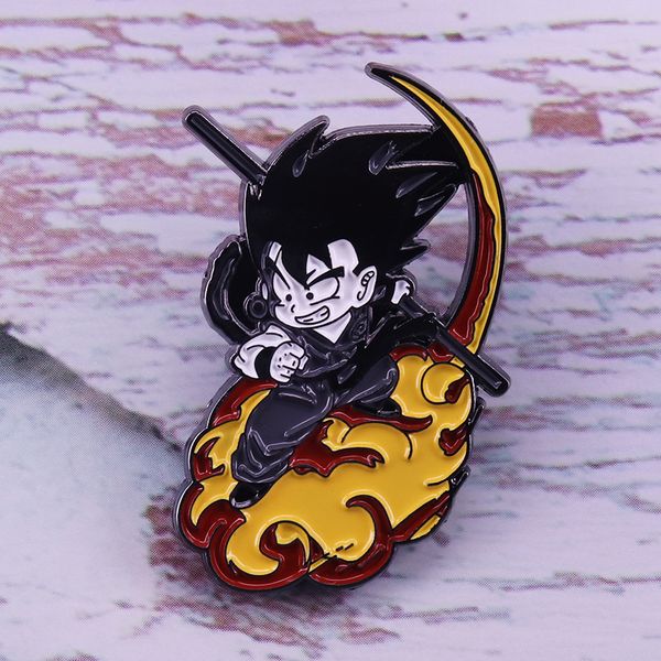 

somersault pin classic anime cartoon jewelry anime brooch badges, Blue