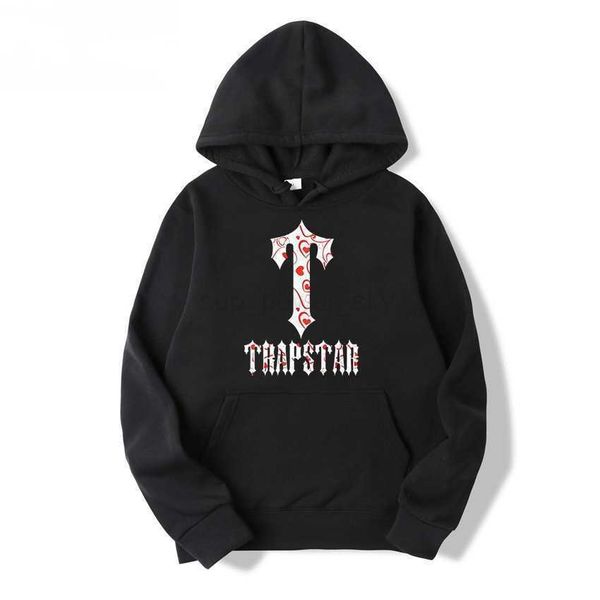 

men's hoodies trapstar designer sweatshirts new hoodie men women's fashion 2022 wear sports long sleeve, Black