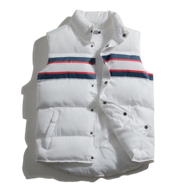 

men's vests mens down jacket parkas clothes padded black jackets coats outdoor keep warm outerwear cold protection armband de, Black;white