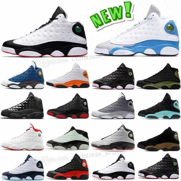

2022 men jumpman 13s basketball shoes 13 xiii midnight navy gym red flint racer royal french blue green aurora starfish barons black cat