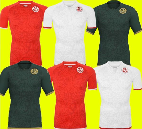 

tunisia 2022 2023 qatar world cup national team 19 jaziri soccer jersey 11 khenissi 22 ben said 4 abdi 3 talbi 14 laidouni 10 khazri 7 msakn, Black;yellow