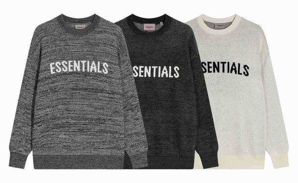 

mens sweaters essential designer sweater fashion brand letter priting men womens couple new top, White;black