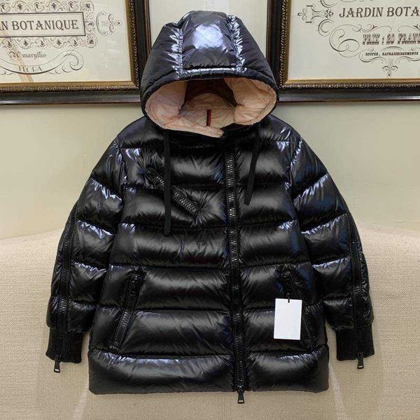 

2022 fashion brand luxury down jacket winter high street designer women's coat casual inner pink, Black