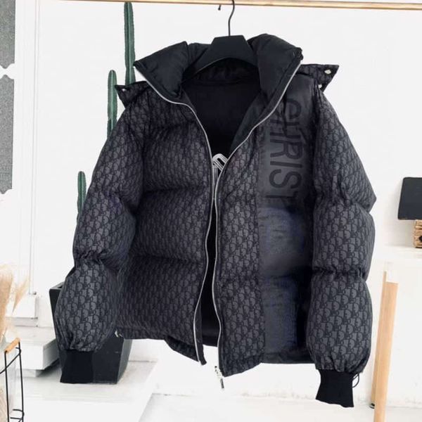 

mens down jacket c 22 d designer parka man hooded jackets embroidered double-sided wearable zipper cardigan women winter warm coat 88, Black