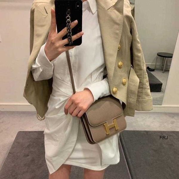 

designer bags constances herme 2022 new fashion h button kangkang stewardess leather womens tofu single shoulder m frj