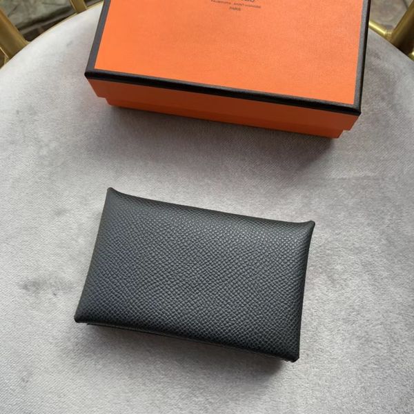 

he06 designer wallets men's and women's high-end classic h home calvi holders for woman imported epsom calf leather buckle folding, Red;black