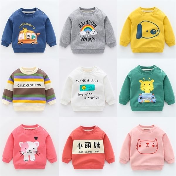

pullover cartoon sweatshirts for girls unicorn children sweatshirt christmas boys 1-4 years kids baby boy hoodies clothes 220929, Blue