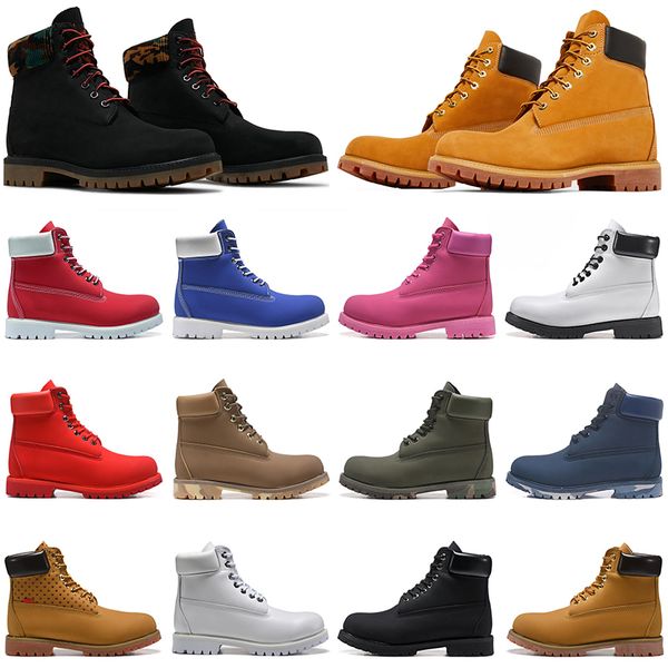 

designer shoes boots mens womens martin booties luxury ankle boot for cowboy yellow wheat black red white olive camo hiking men women outdoo