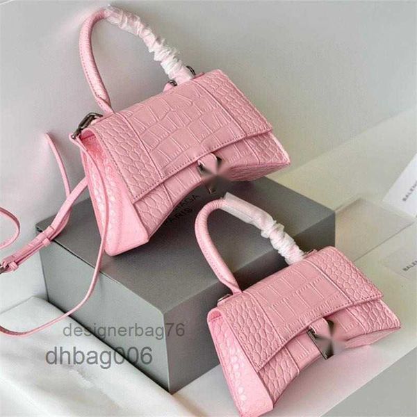 

leather portable crocodile paris fashion women's hourglass bag messenger shoulder bagbalenca 55qf