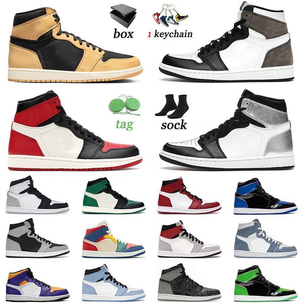 

2022 designer mens basketball shoes 1 1s dark mocha taxi heirloom georgetown bubble gum twist silver toe twist pine green men women sneakers, White;red