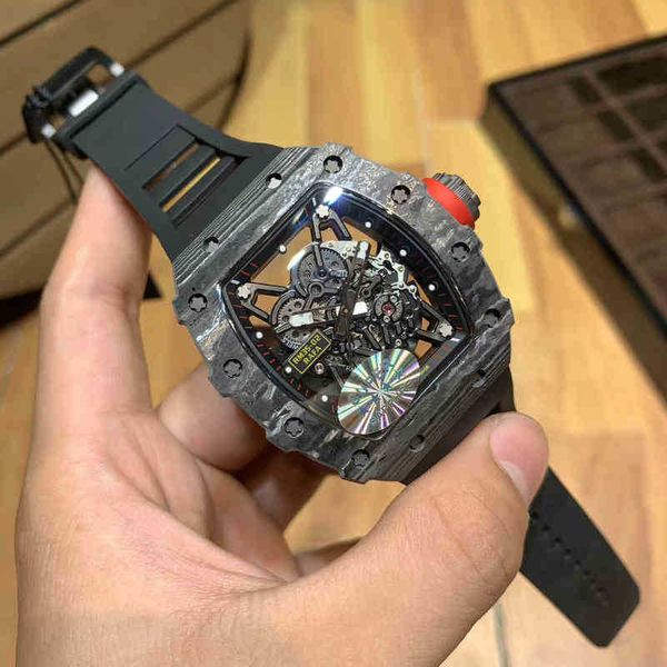 

watches wristwatch designer business leisure richa milles hollow carbon fiber technology atmosphere tide mens automatic mechanical watch jt4, Slivery;golden