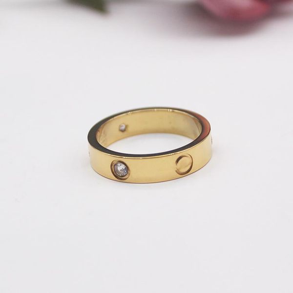 

stones love screw ring mens rings classic luxury designer jewelry 4mm 5mm 6mm women titanium stainless steel color gold silver rose never fa