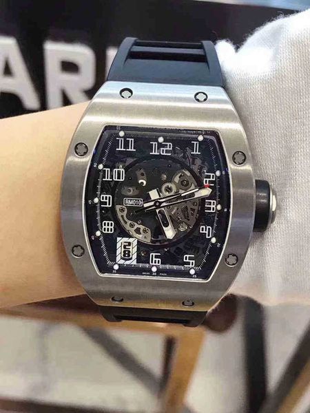 

watches wristwatch designer luxury mens mechanical watch richa milles business leisure rm010 automatic fine steel case tape trend swiss yle5, Slivery;golden