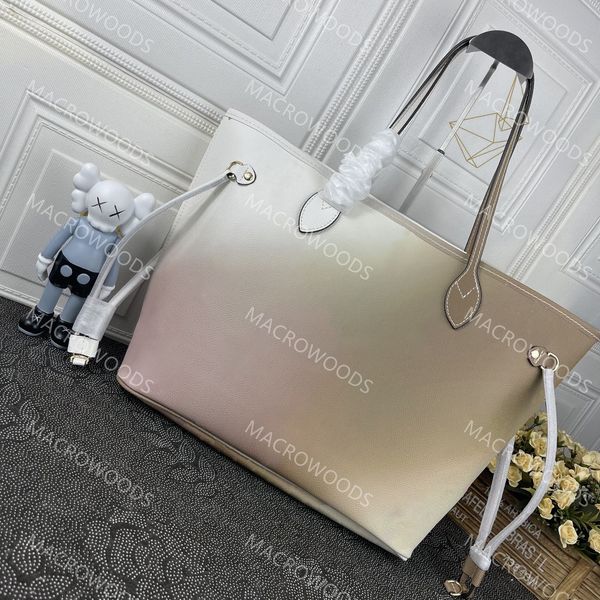 

designer womens handbags 2022 luxury special canvas totes gradient color shopping bag for women travel bag fashion beach bags with removable
