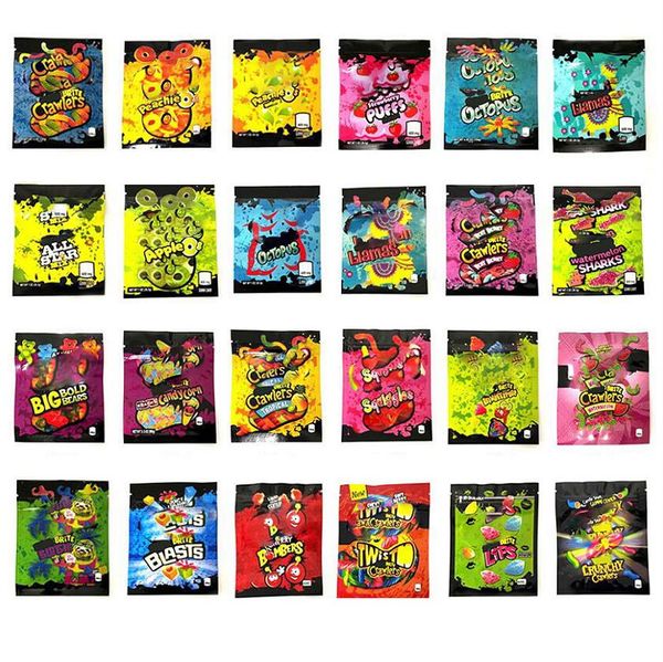 

600mg mylar bags heat seal zipper plastic packaging