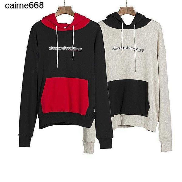 

new dsigner women's hoodies sweatshirts couple's men women with hats trendy hooded king aw loose plush trend hoodie lettering casu, Black