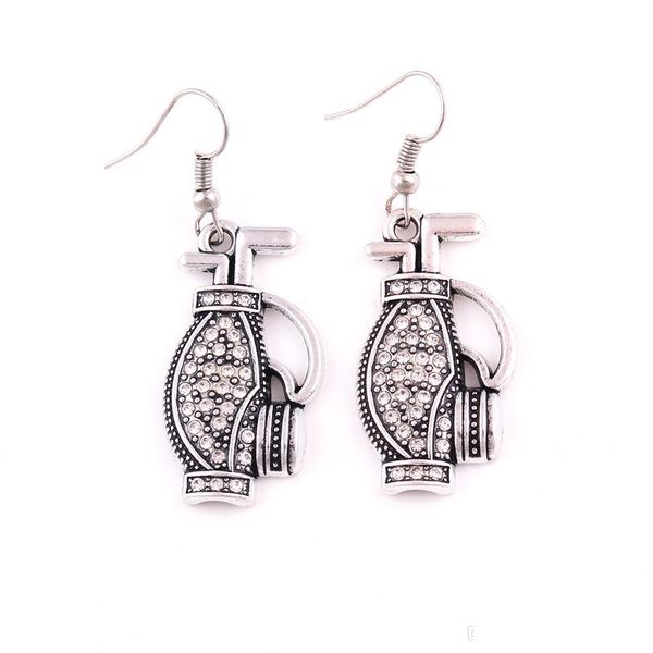 

dangle chandelier hl0094 factory direct sales korean version of the european golf bag earring amet nordic vintage charm f mjfashion dhzb8, Silver
