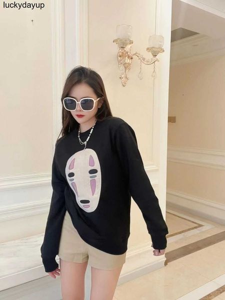 

new men's hoodies designer sweatshirts autumn loewess fashion brand men's women's pattern casual round neck pullover, Black