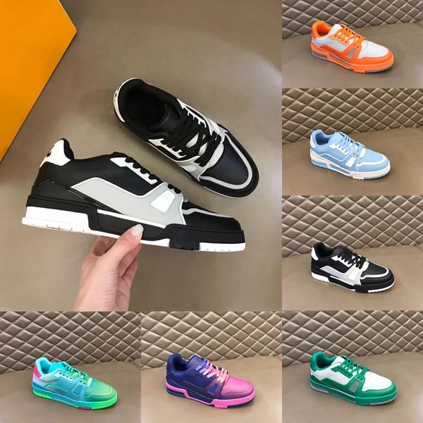 

designer trainer sneaker basket shoes mens vintage basketball shoe colorful black leather sporty sneakers 54 signature on the back rubber so