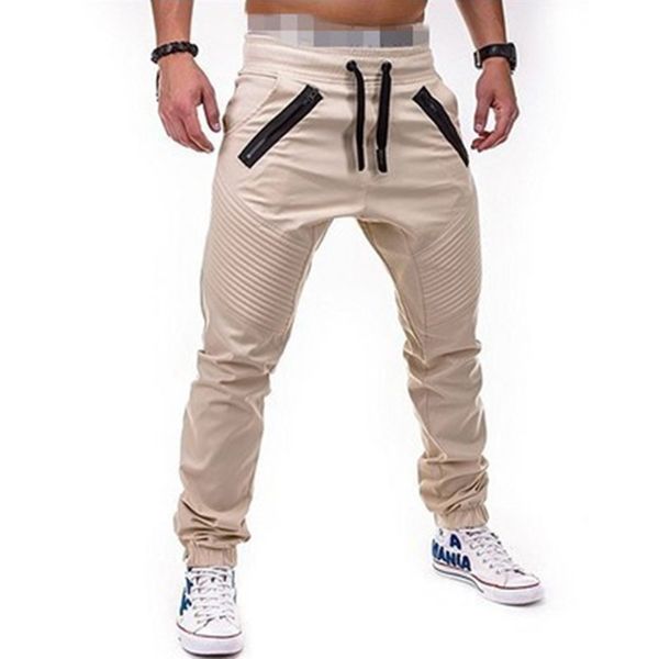 

mens pants mens joggers trousers breathable elastic sport jogging pants casual skinny bottoms gym training leggings fitness trackpants 4xl 2, Black