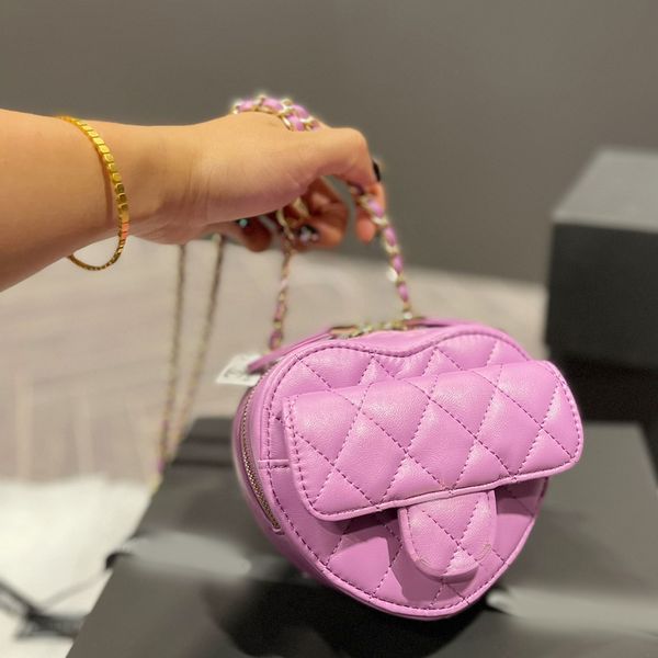 

love chain bag fashion shoulder luxury designer brand bag crossbody handbags ladys phone bags wallet metallic totes lady womens