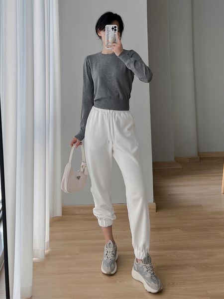 

women's clothing lady &tees autumn sweater long sleeve fashion lady winter clothes underwear, White;black