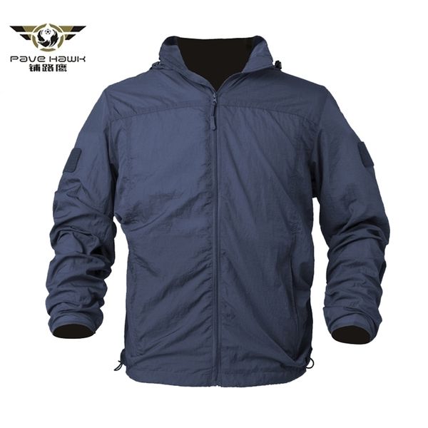 

mens jackets portable military army waterproof jacket men summer ultralight nylon skin tactical jacket camouflage raincoat 4xl 5xl 220929, Black;brown