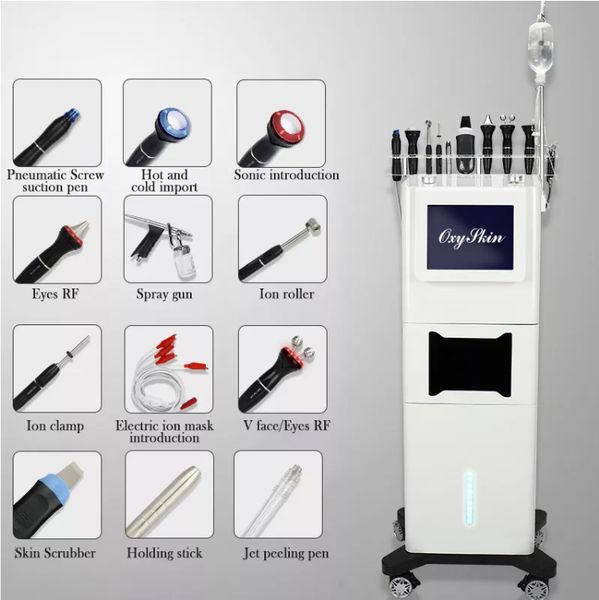 

12in1 oxygen jet aqua peel microdermabrasion device for factory price