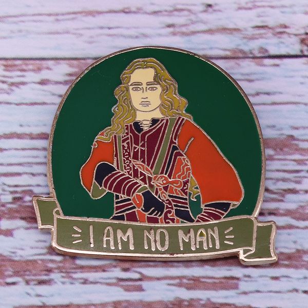

other fashion accessories i am no man enamel pin glorious feminist jewelry, Silver